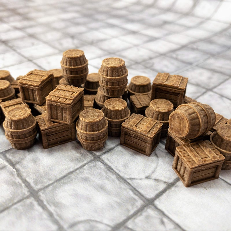 Extruded Gaming Storeroom Crates and Barrels - Image 4